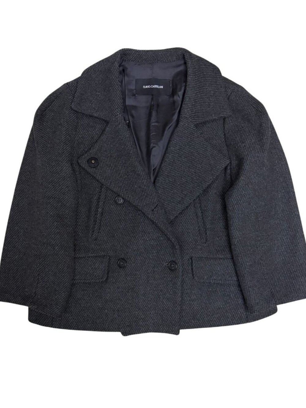 FLAVIO CASTELLANI Wool & Cashmere Jacket Luxury Business Coat Womens Medium